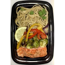 SALMON PASTA & BRUSSELS SPRAY 